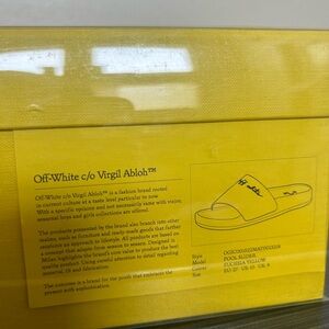 OFF-WHITE KIDS POOL SLIDES SZ 10C